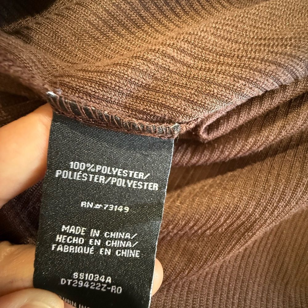 Brown skeeve long Shirt - Picture 4 of 8